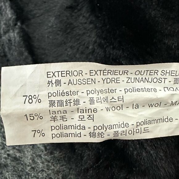 Zara Girls Black Buffalo Plaid Collarless Jacket size 7 - Picture 11 of 14